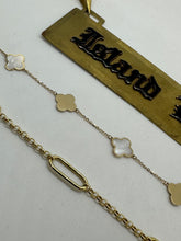 Load image into Gallery viewer, 14K Gold Rolo and Paperclip Style Bracelet