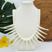 Load image into Gallery viewer, &quot;Wild Essence: Unleash Your Fierceness with our Exotic Hawaiian Teeth Necklace&quot;
