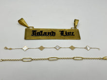 Load image into Gallery viewer, 14K Gold Rolo and Paperclip Style Bracelet
