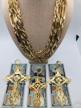 Load image into Gallery viewer, INRI - 14K Gold Plated Cross  Over 925 Silver
