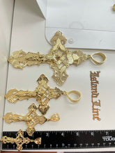Load image into Gallery viewer, INRI - 14K Gold Plated Cross  Over 925 Silver
