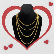 Load image into Gallery viewer, Diamond Cut Rope Chain
